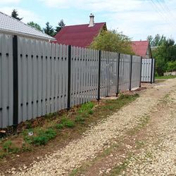 заборы на винтовых сваях